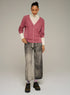 Cotélac acoté Fine-knit wool V-neck cardigan