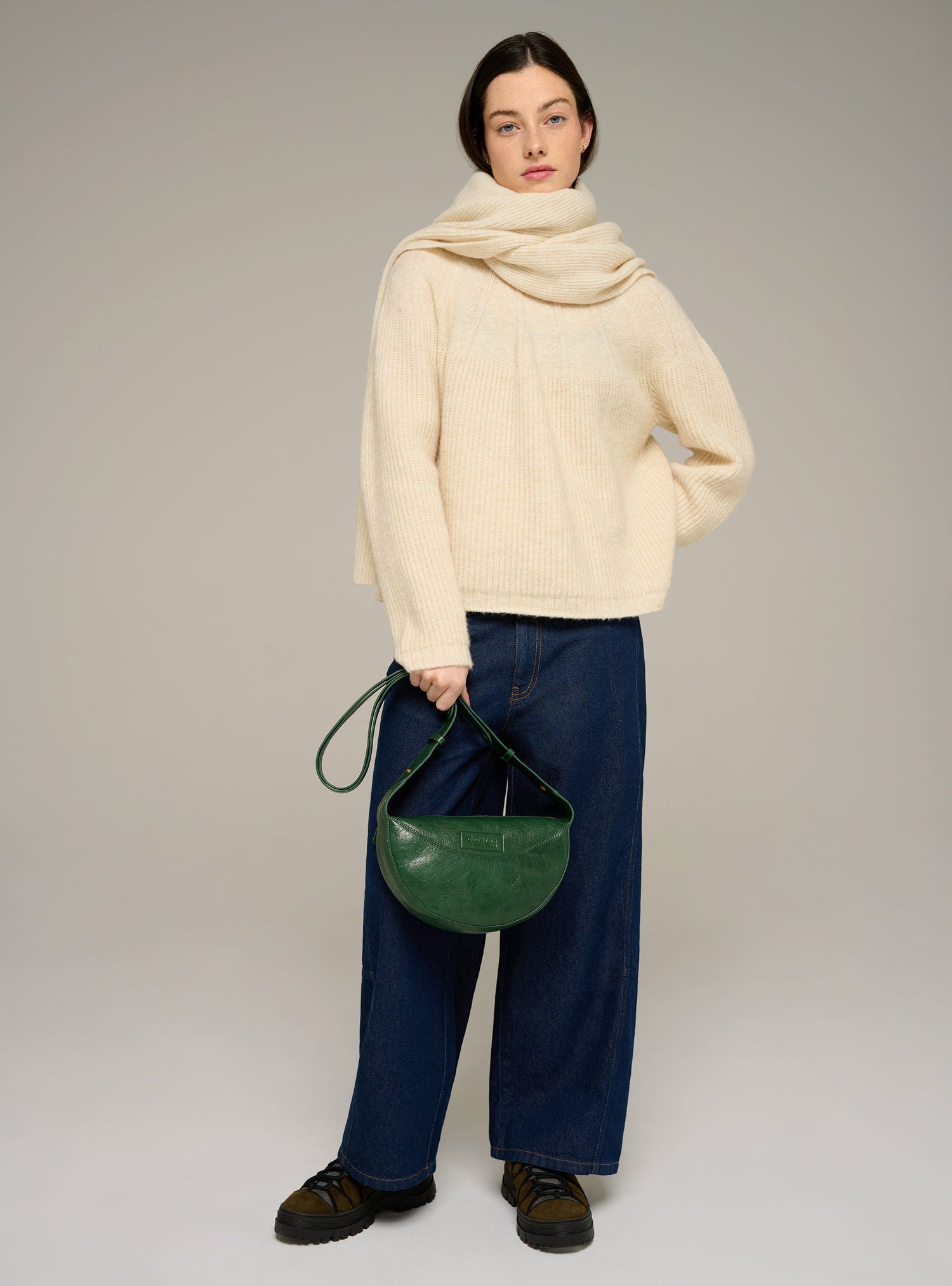Cotélac acoté Oversized ribbed-knit crewneck sweater