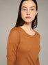 Cotélac acoté Fitted long-sleeve crewneck jersey tee