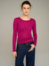 Cotélac acoté Fitted long-sleeve crewneck jersey tee