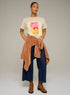 Cotélac acoté Printed short-sleeve tee
