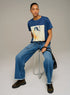 Cotélac acoté Printed short-sleeve tee