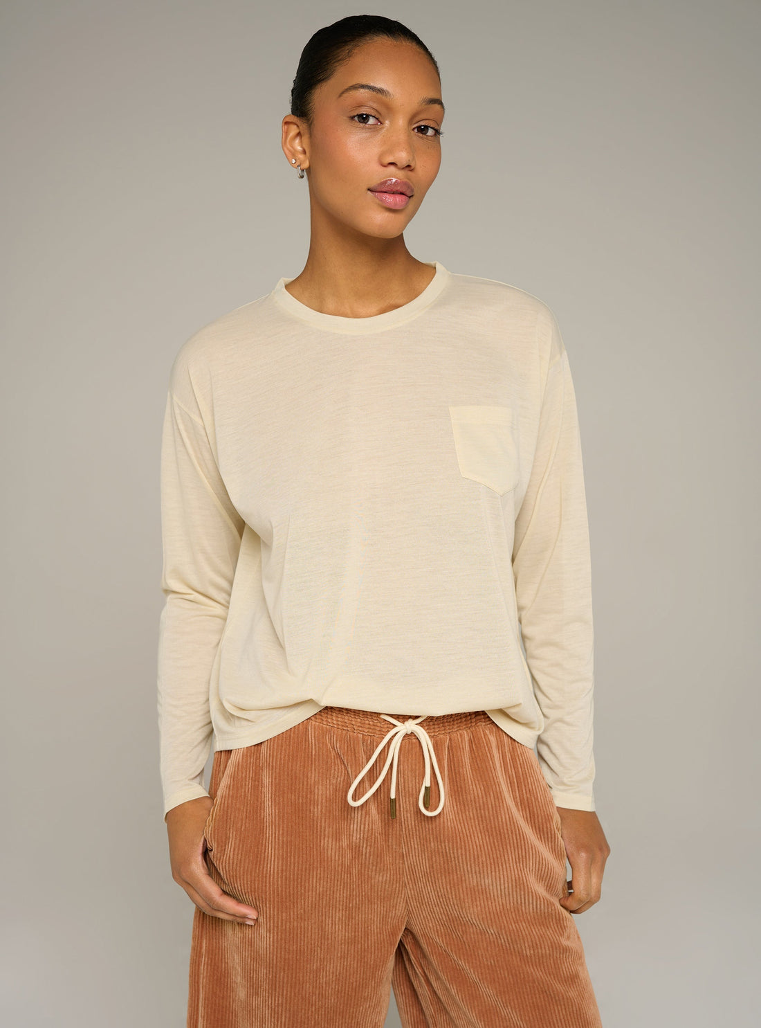 Cotélac Printed long-sleeve tee