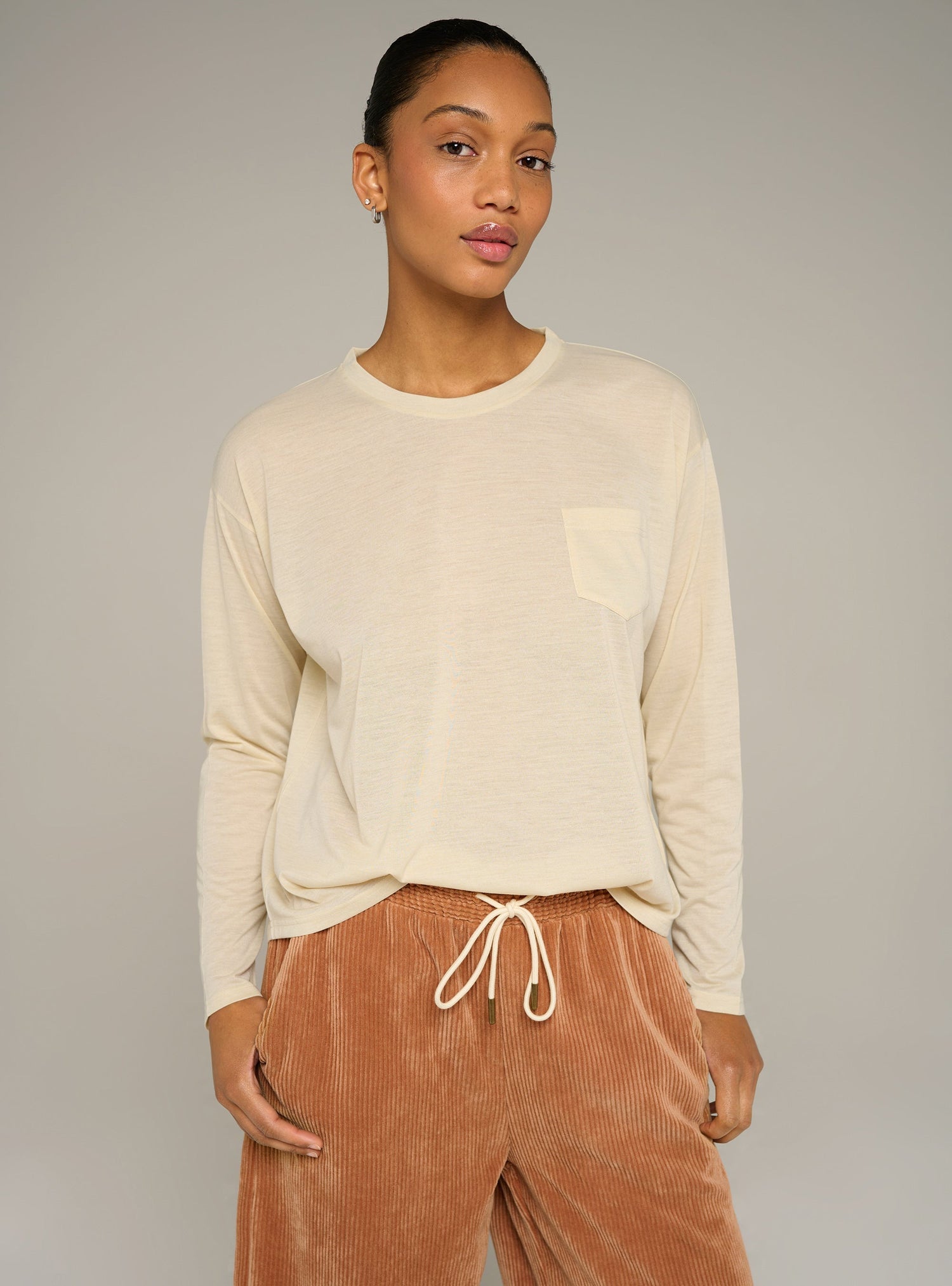 Cotélac Printed long-sleeve tee