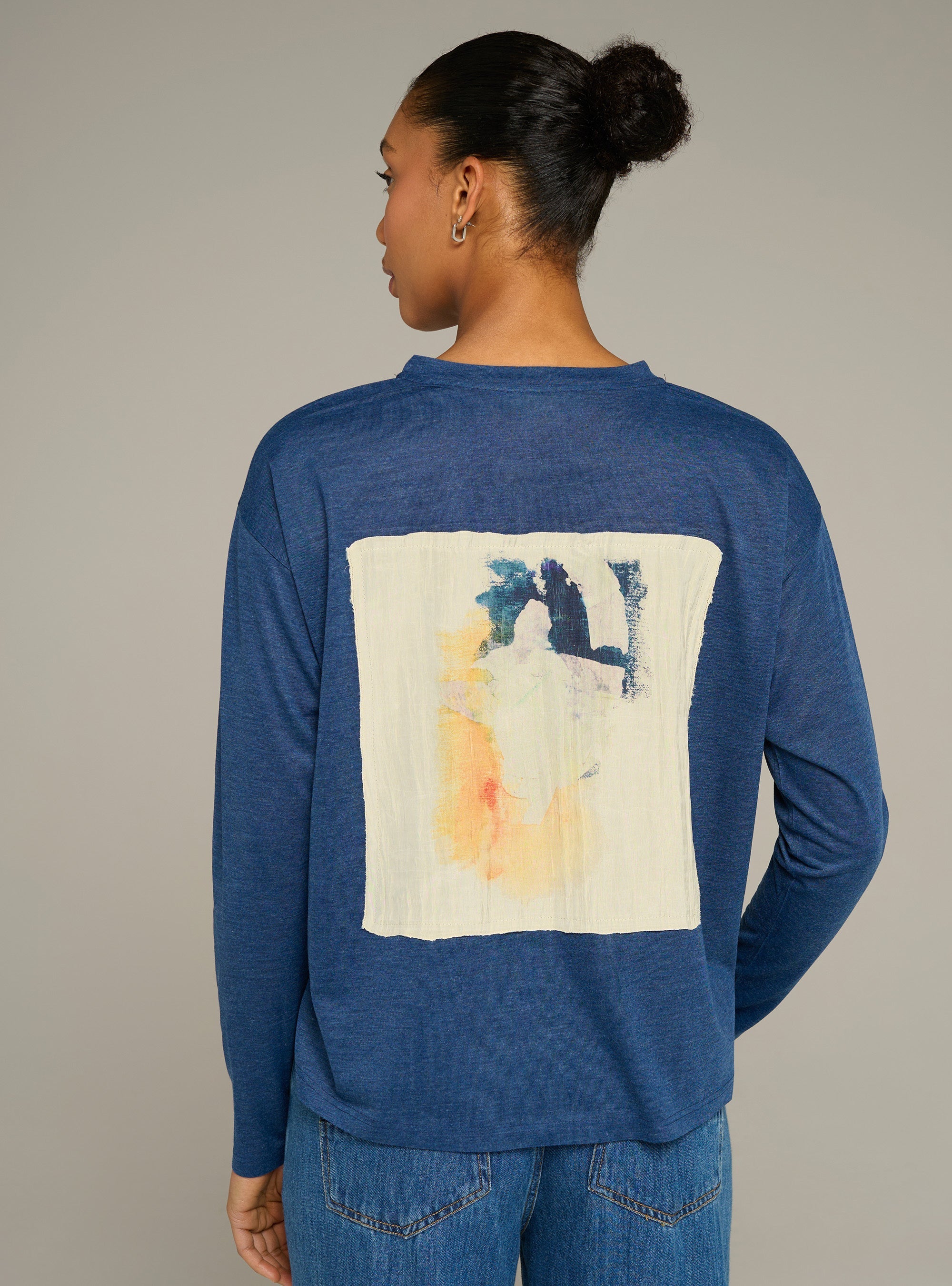 Cotélac Printed long-sleeve tee
