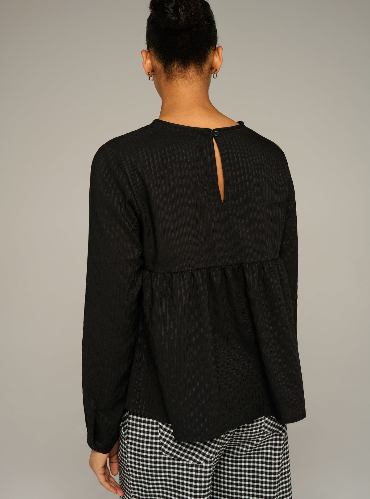 Cotélac Tonal striped crewneck blouse