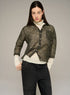 Cotélac acoté Printed long-sleeve cotton-silk voile shirt