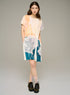 Printed fitted mini dress