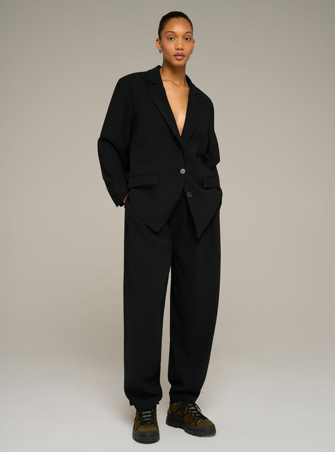 Cotélac acoté Oversized long-sleeve blazer