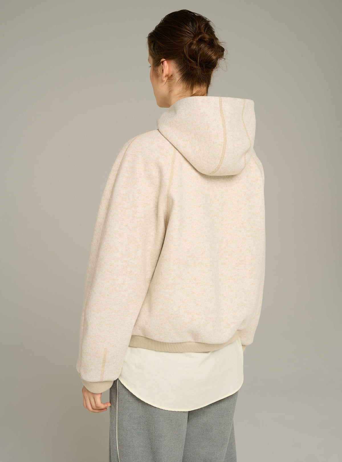 Cotélac Oversized hooded jacket