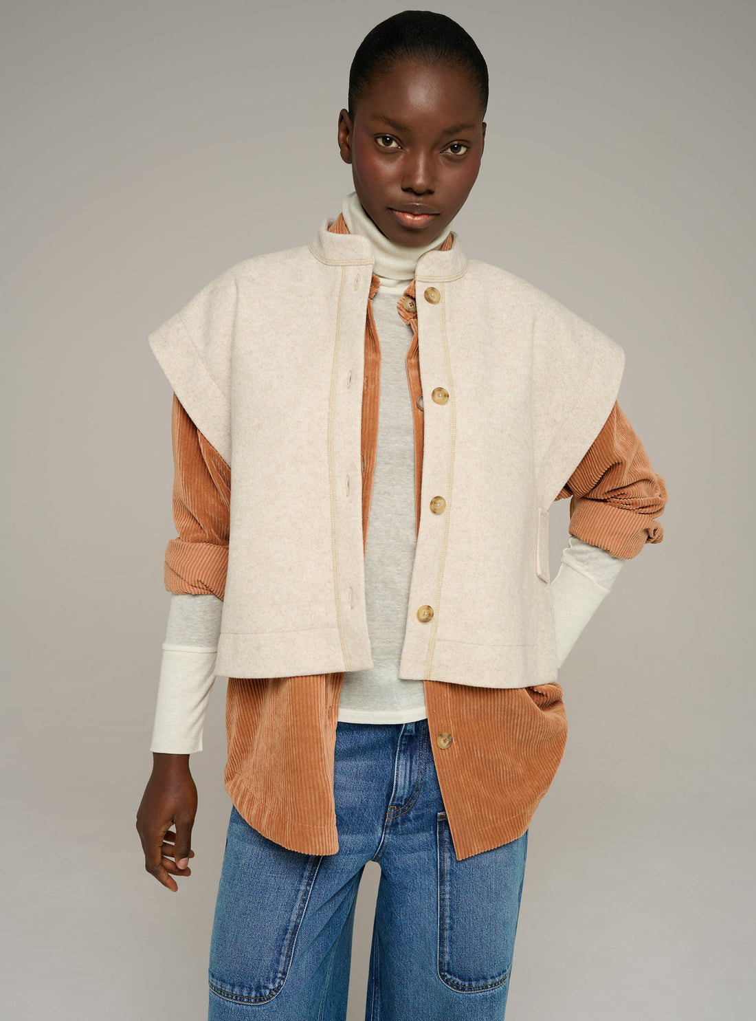 Cotélac Straight sleeveless vest