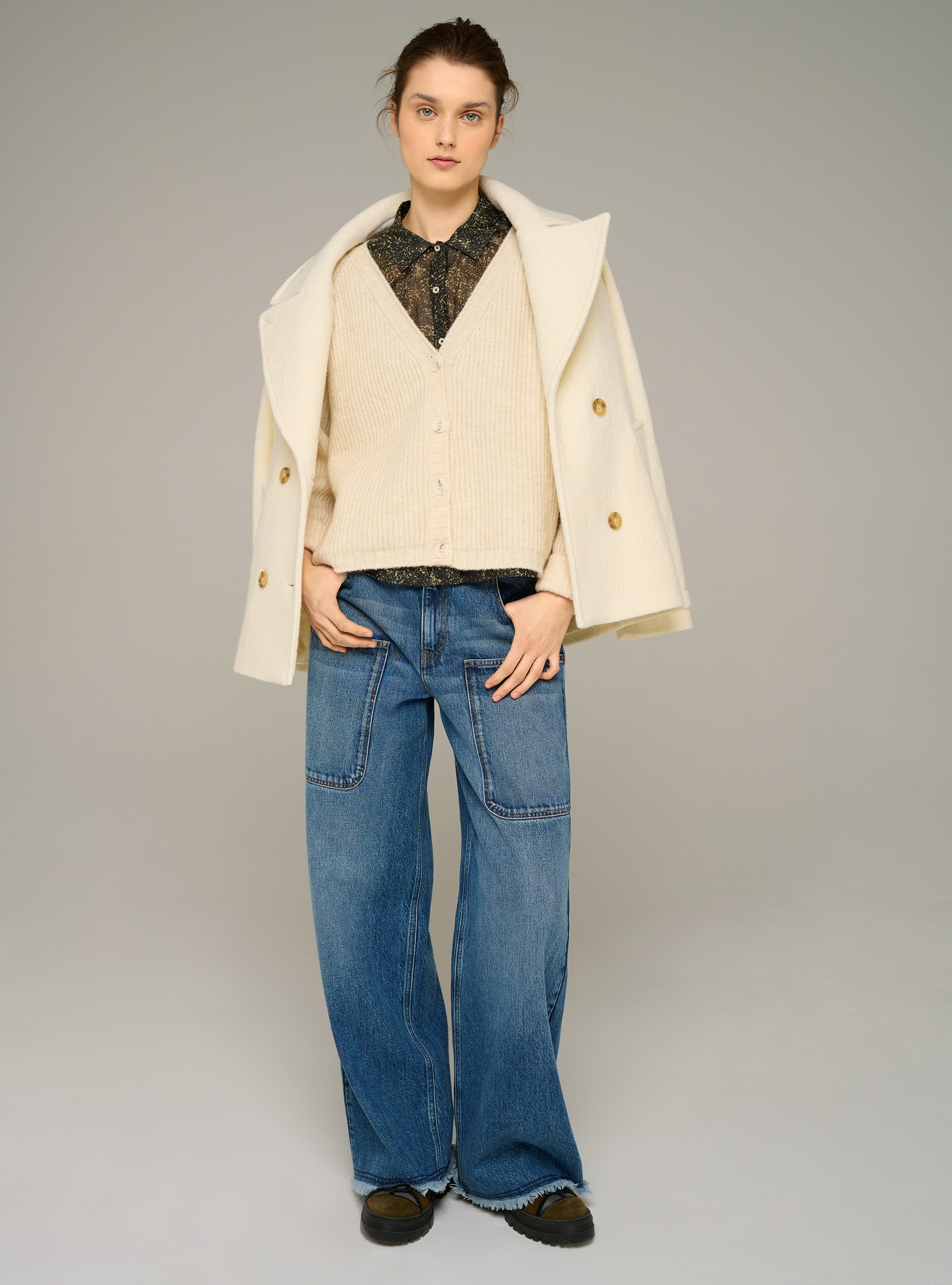 Cotélac acoté Straight-leg cotton-lyocell jeans
