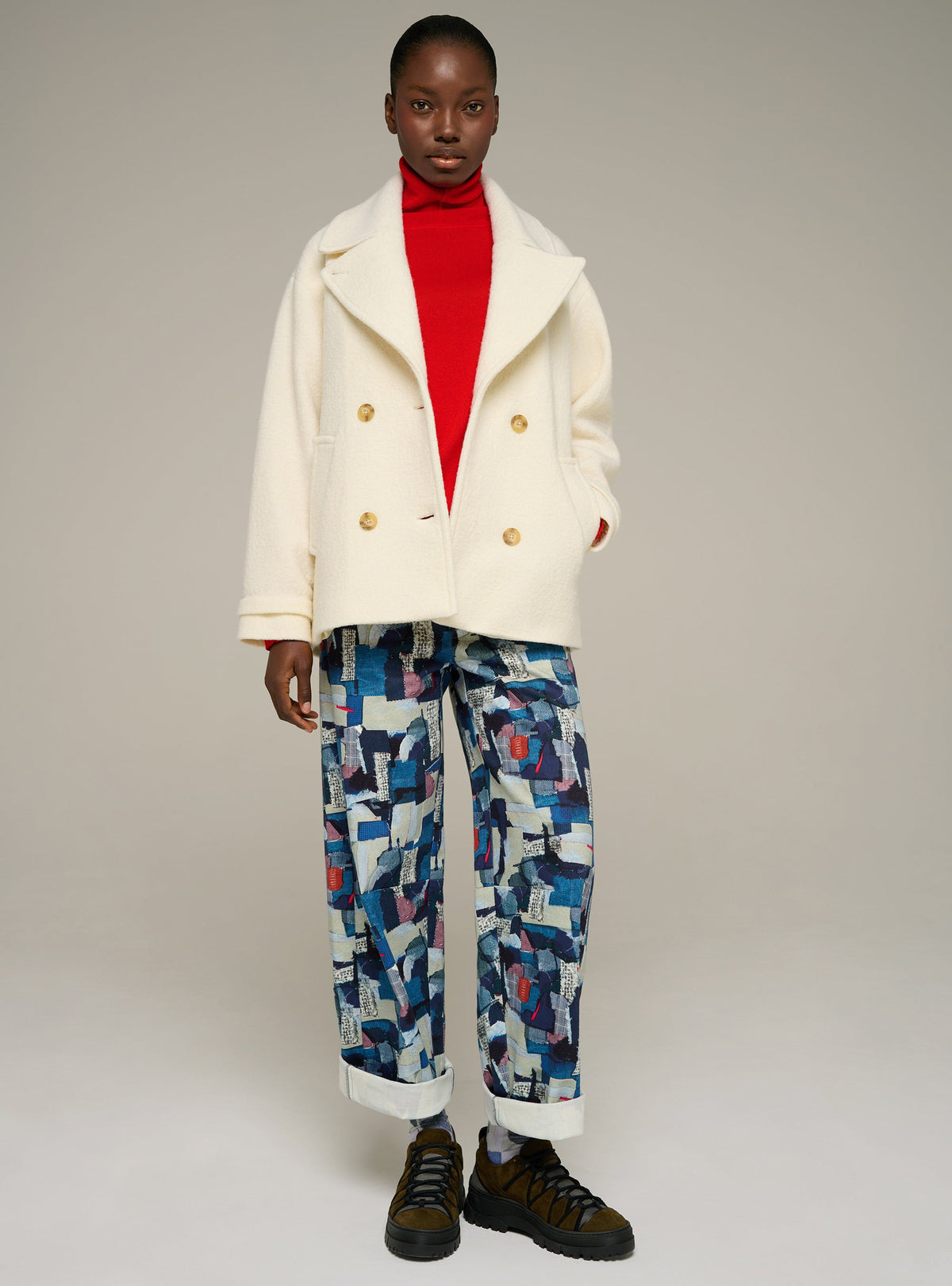 Cotélac acoté Wool pea coat