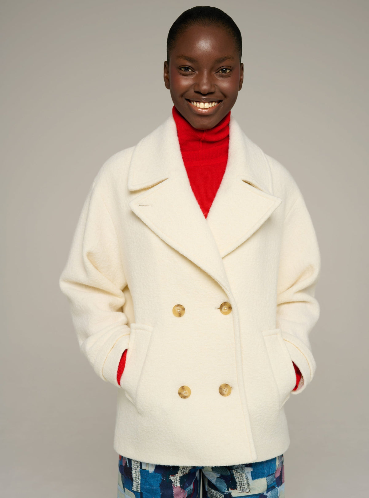 Cotélac Wool pea coat