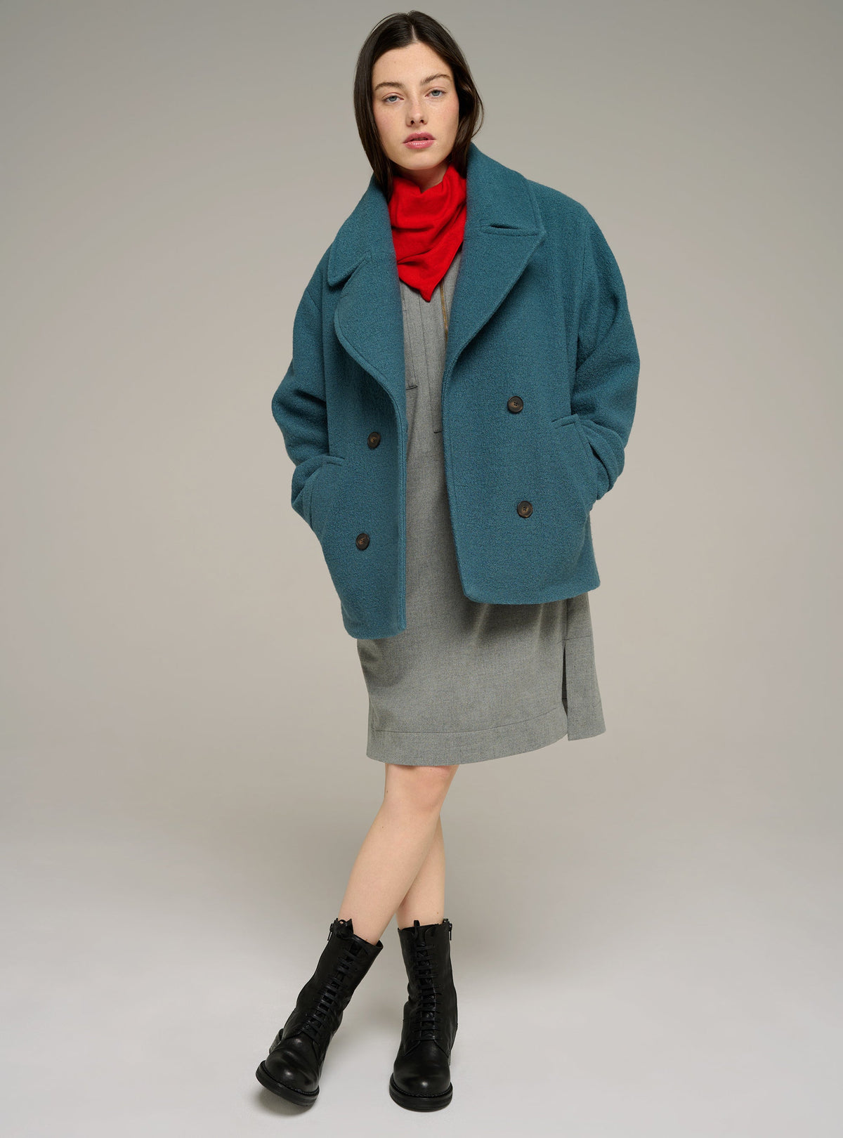 Cotélac acoté Wool pea coat