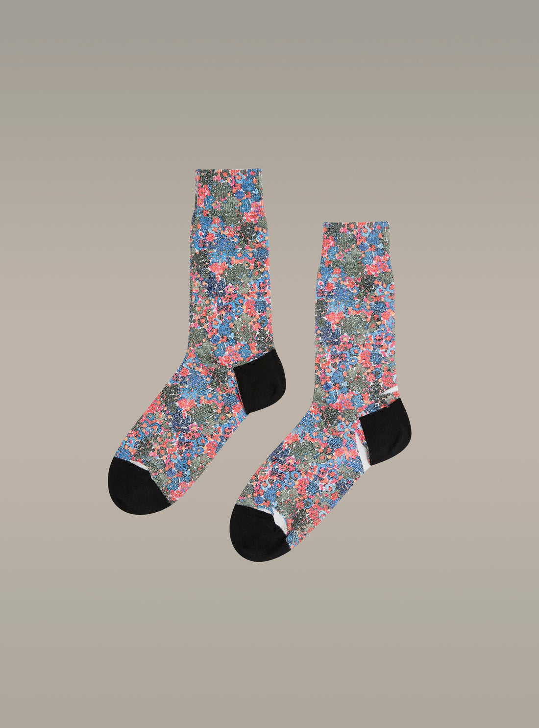 Printed mid-calf socks