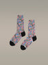 Printed mid-calf socks