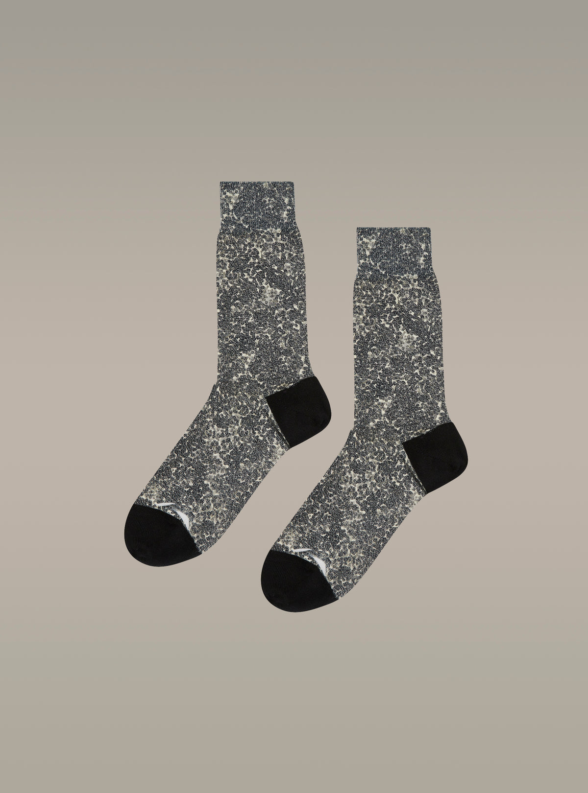 Printed mid-calf socks