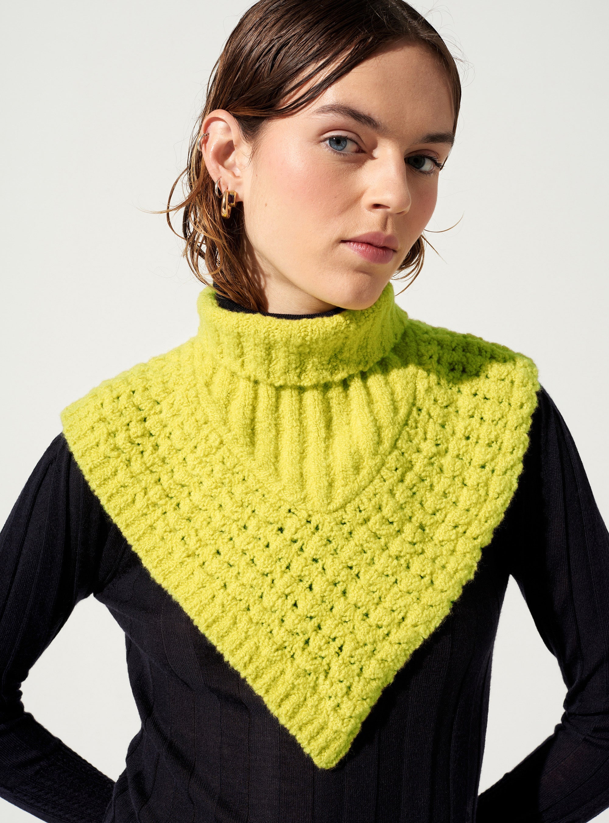 Polo neck scarf deals