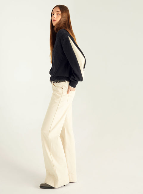 Bomber-style cardigan