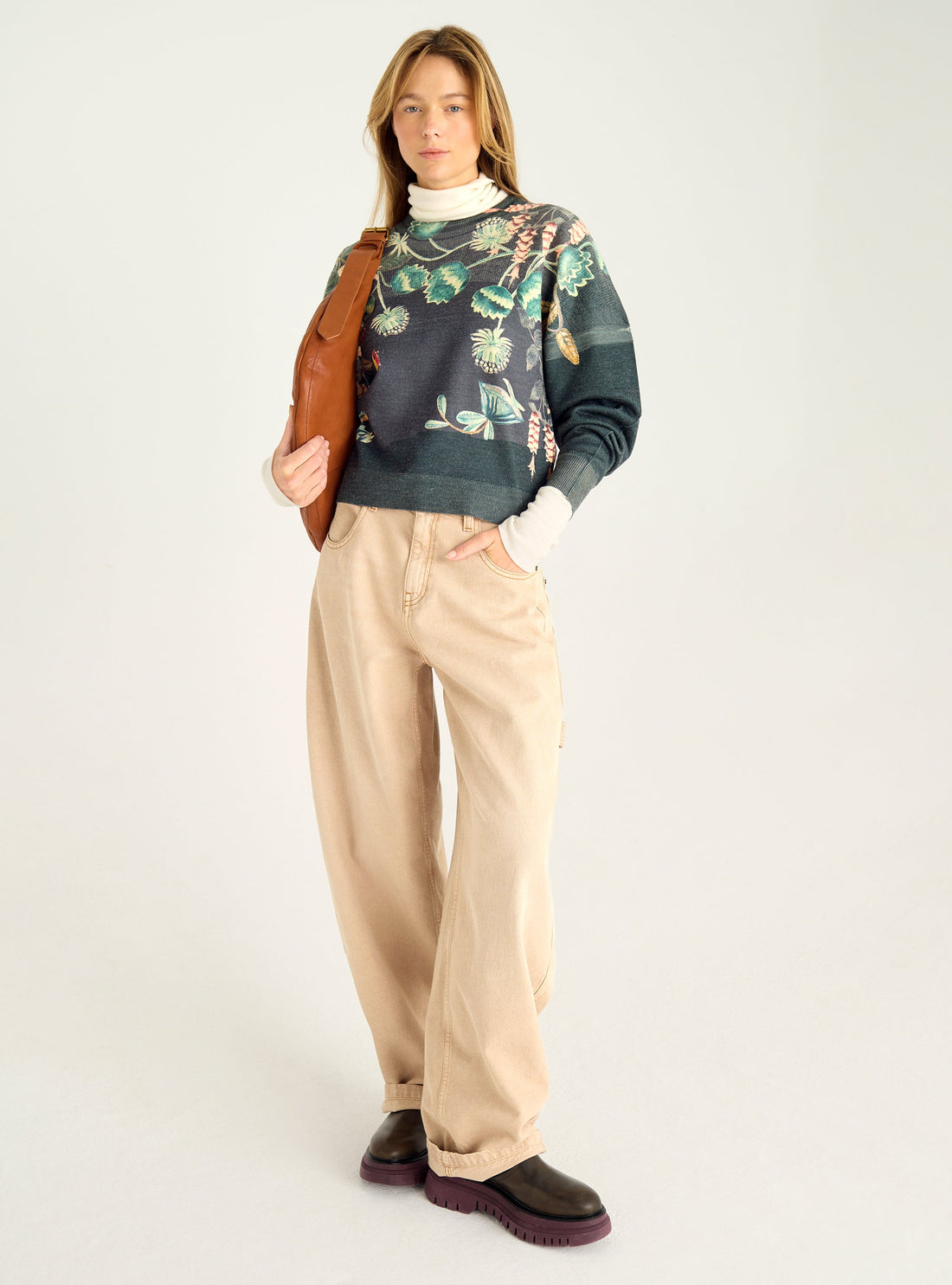 Sweater sublimated with watercolor