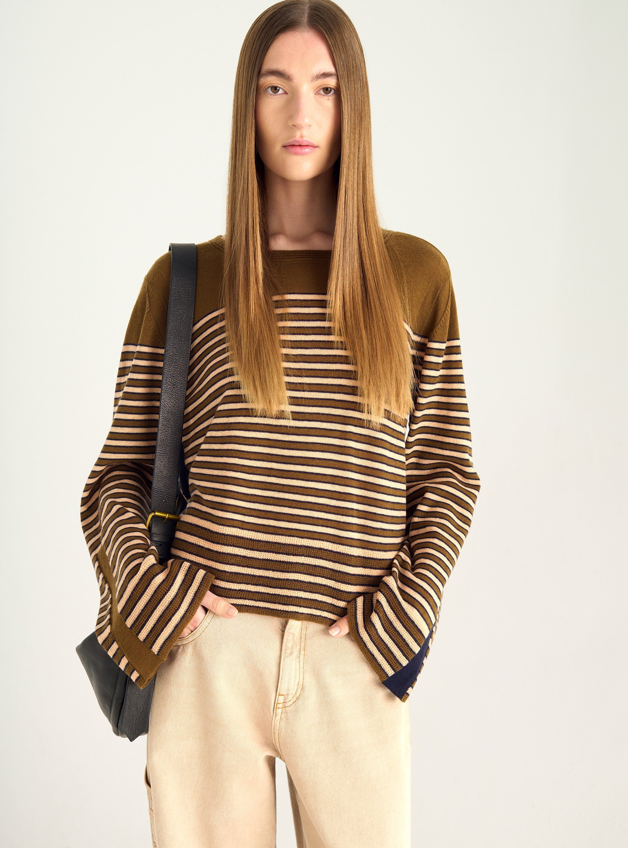 Merino wool sailor top