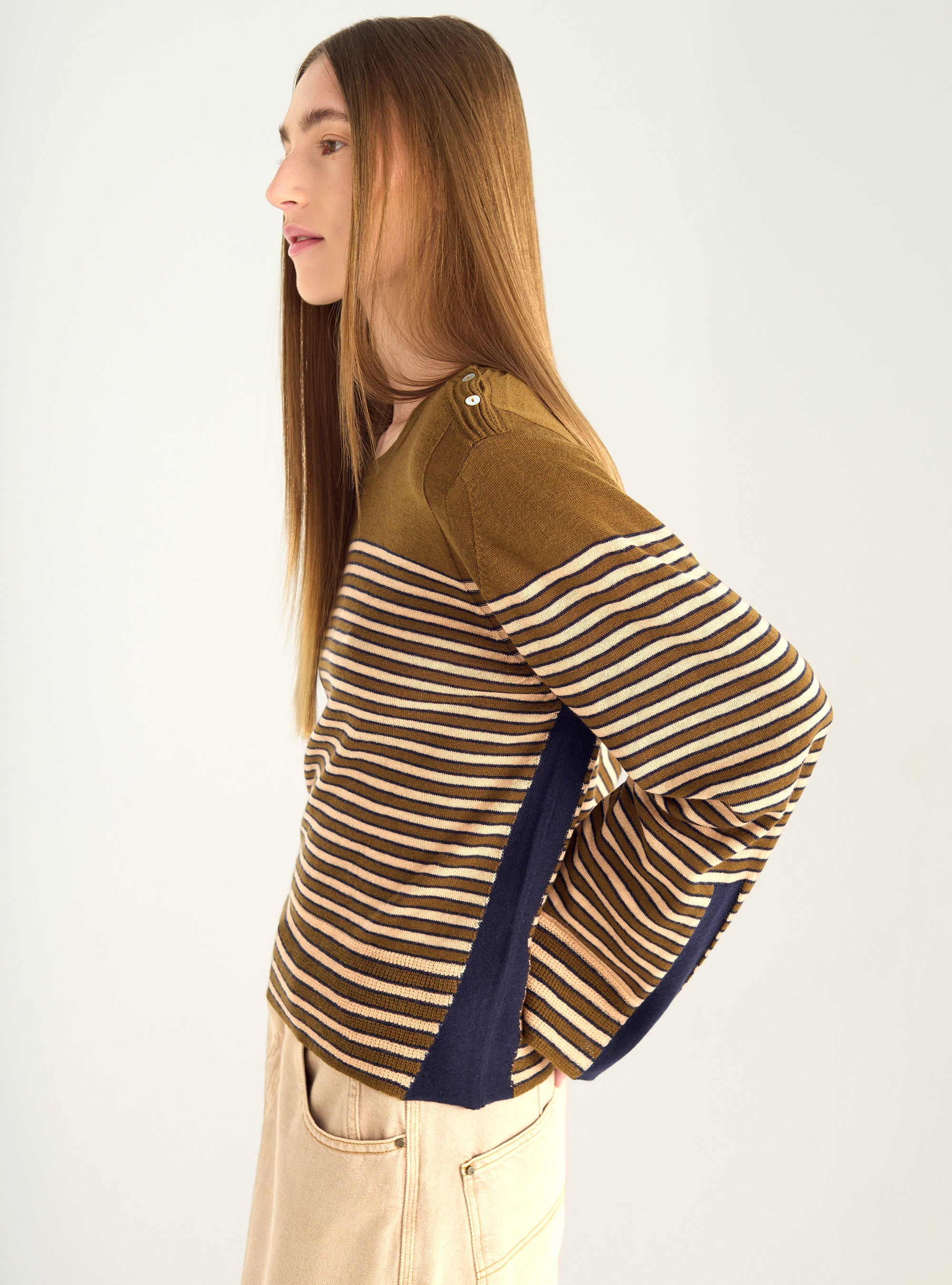 Merino wool sailor top