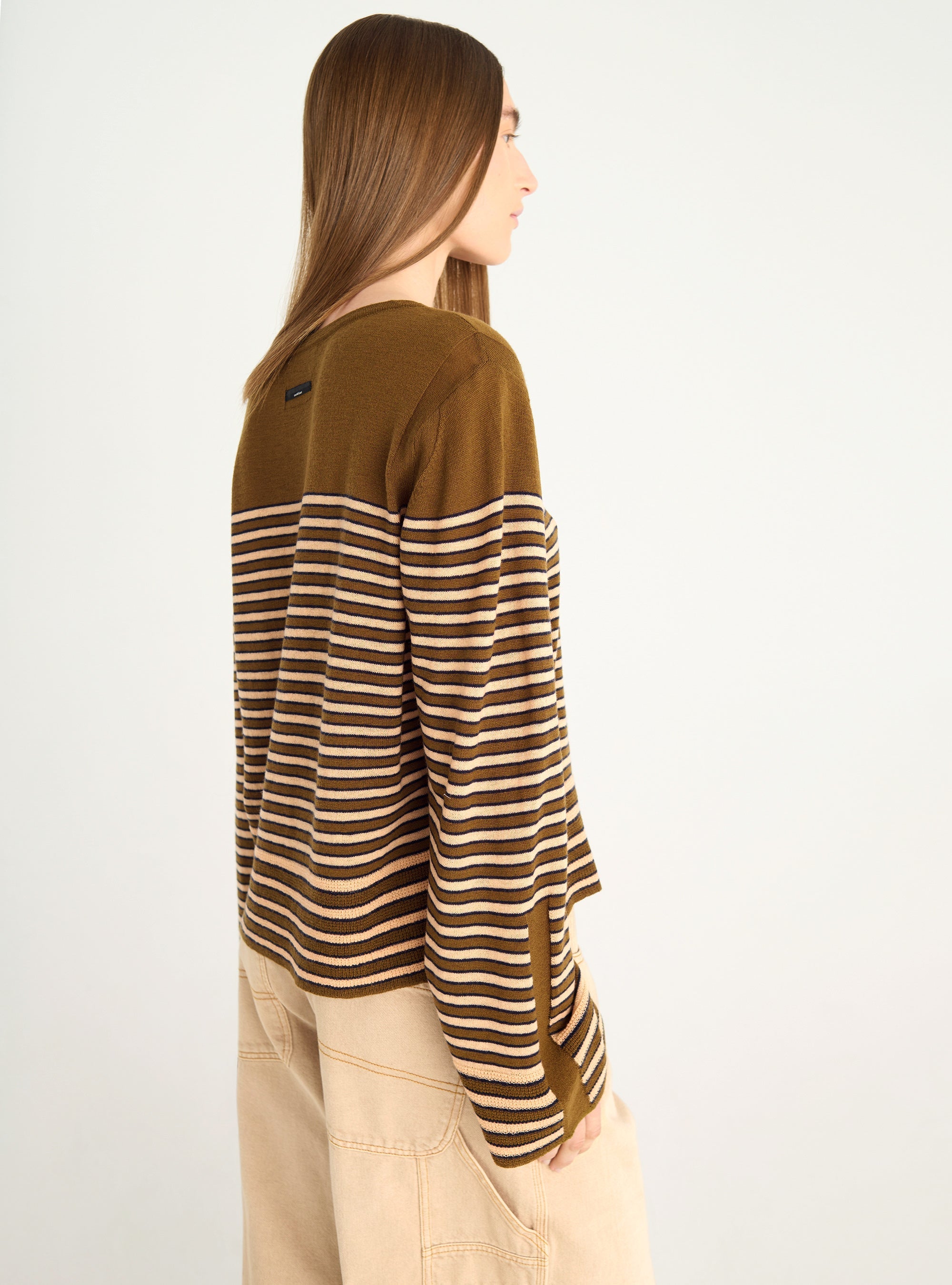 Merino wool sailor top