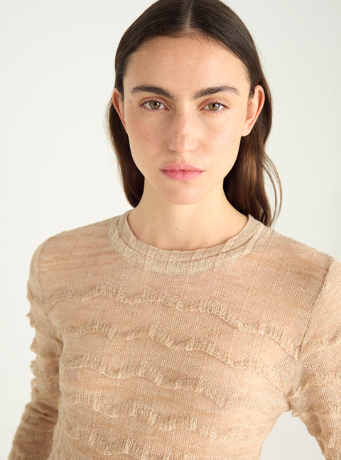 Lace knit sweater