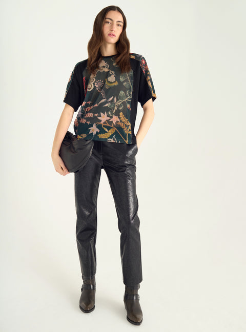 Sublimated two-material T-shirt