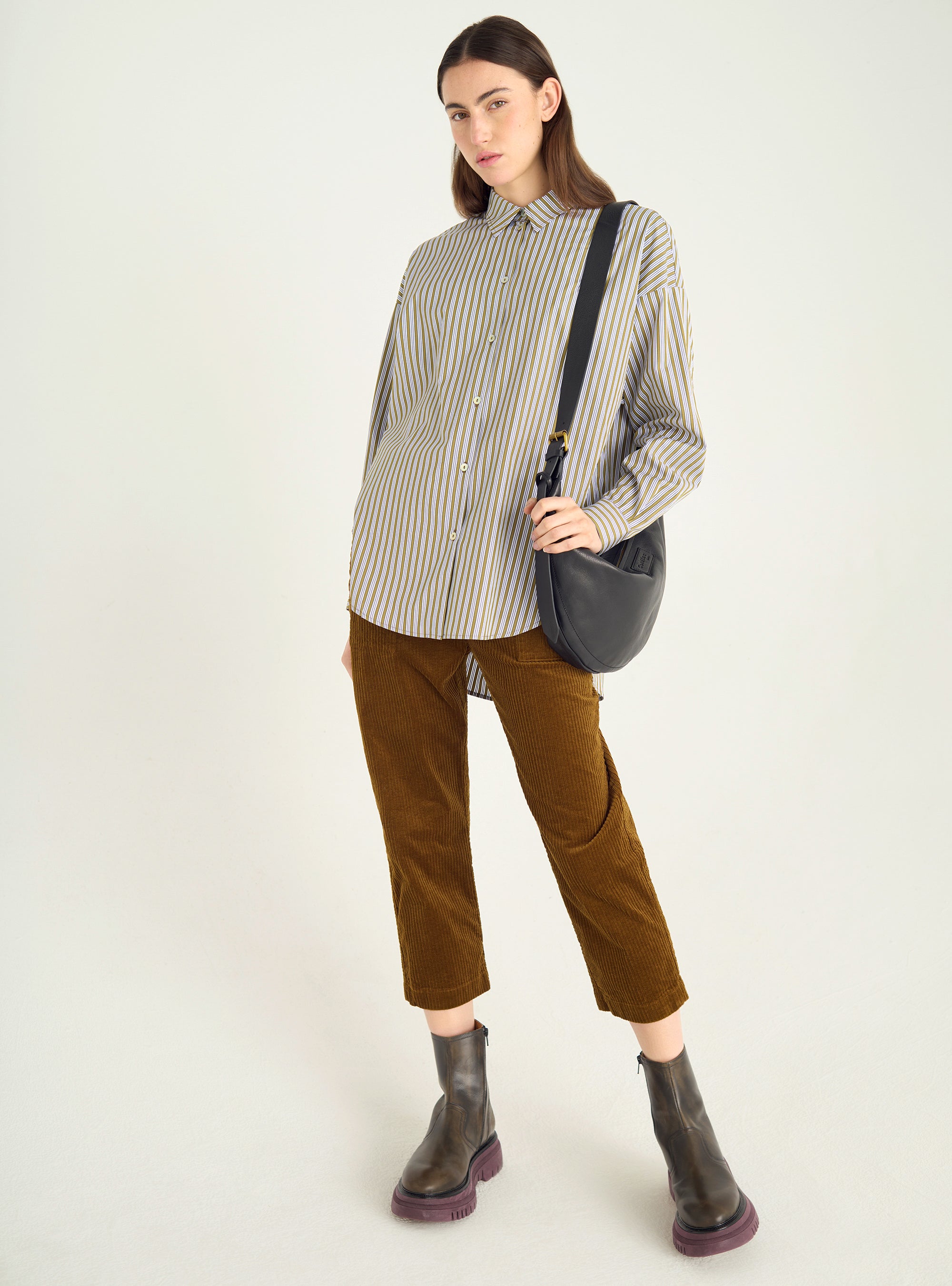 Oversized liquette shirt