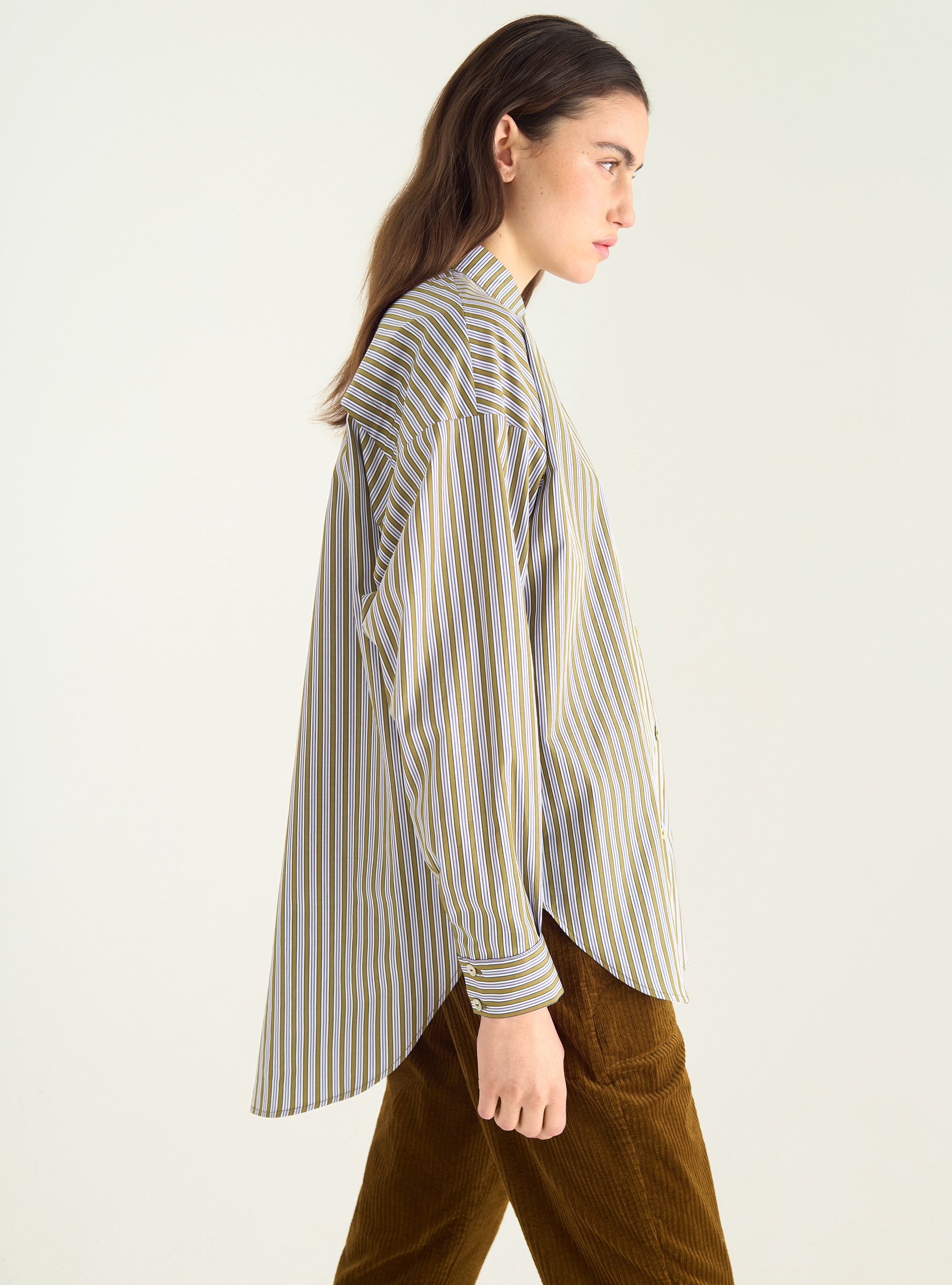 Oversized liquette shirt