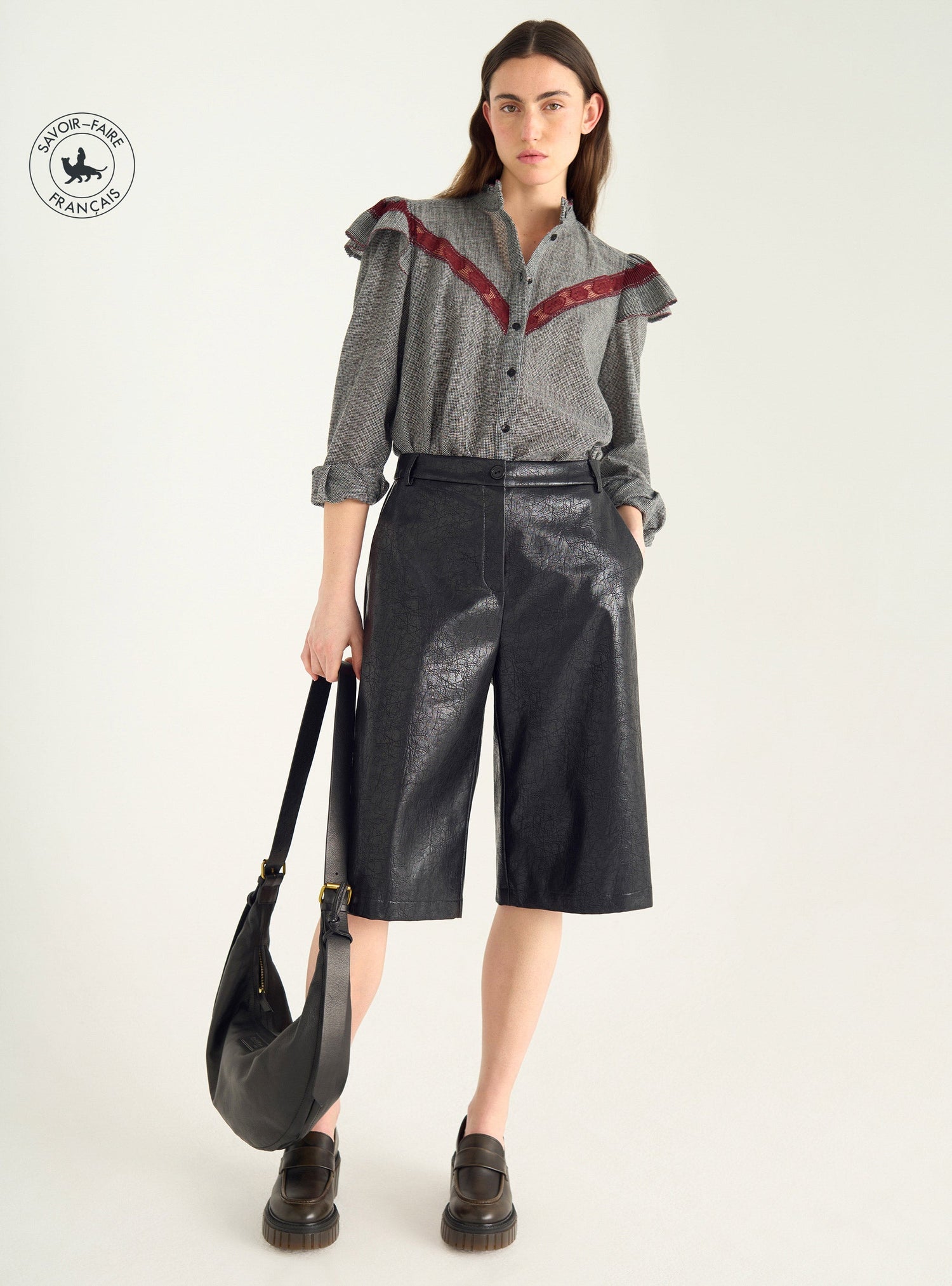 Wool and cotton shirt