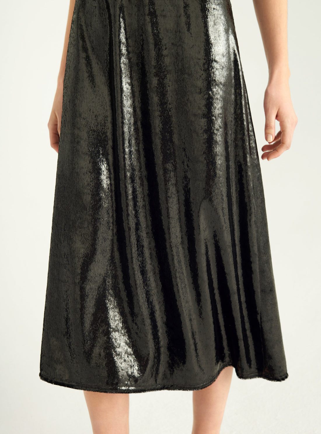 Mid-calf trapeze skirt