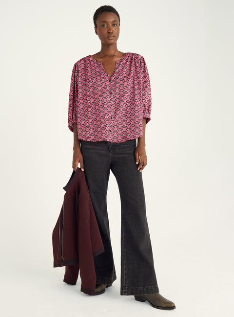 Balloon sleeve shirt