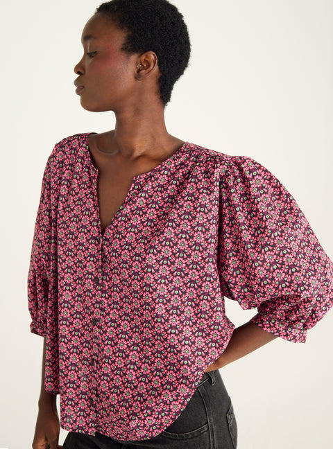 Balloon sleeve shirt