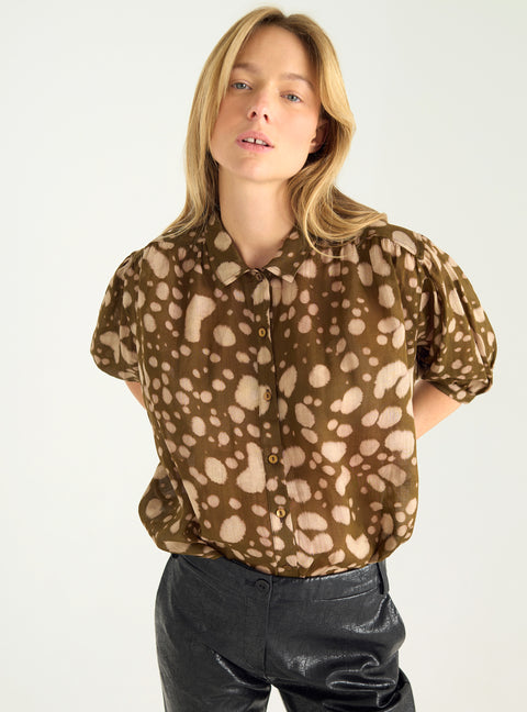 Balloon sleeve shirt