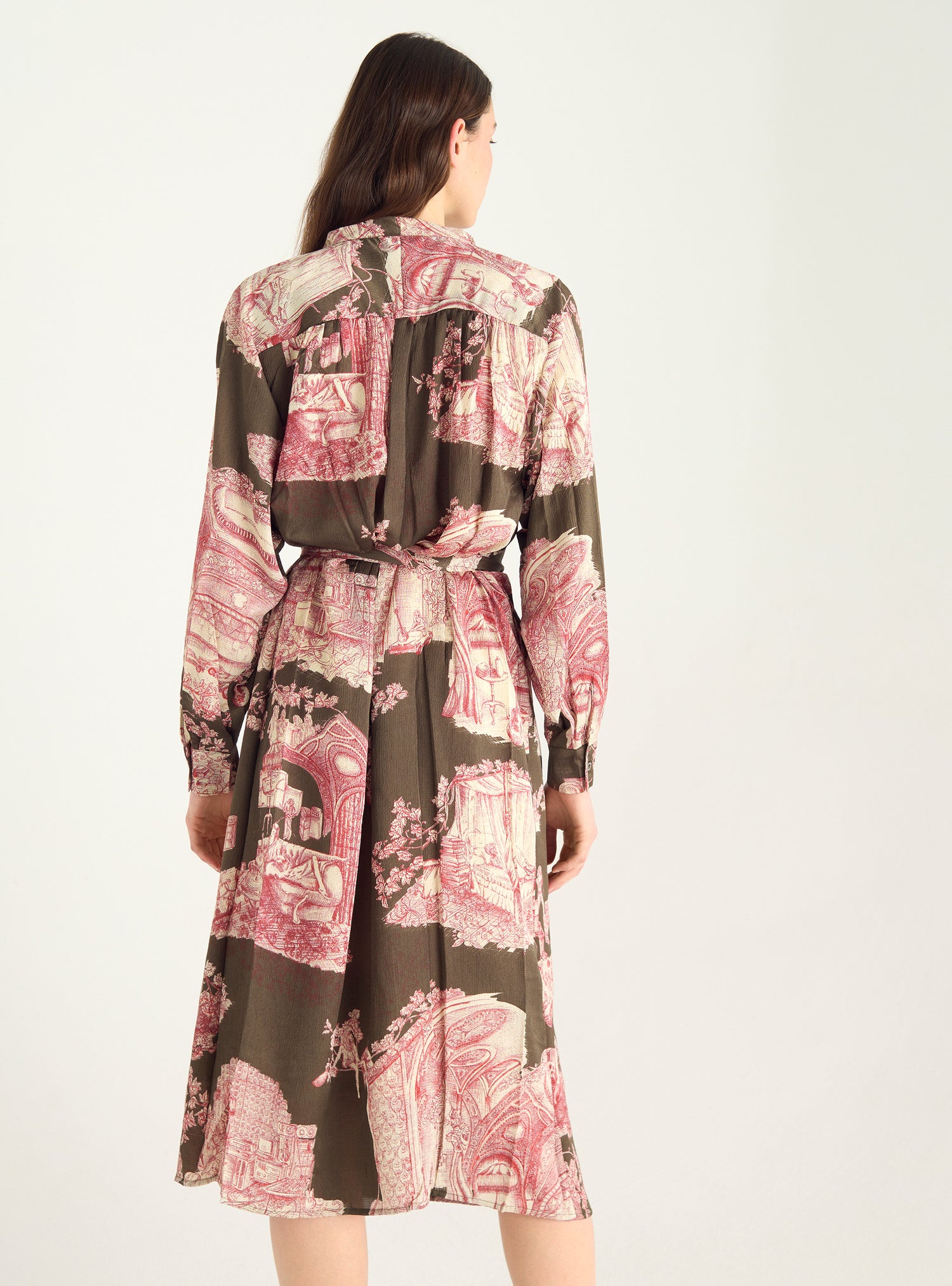 Printed dress "Heart Strings"