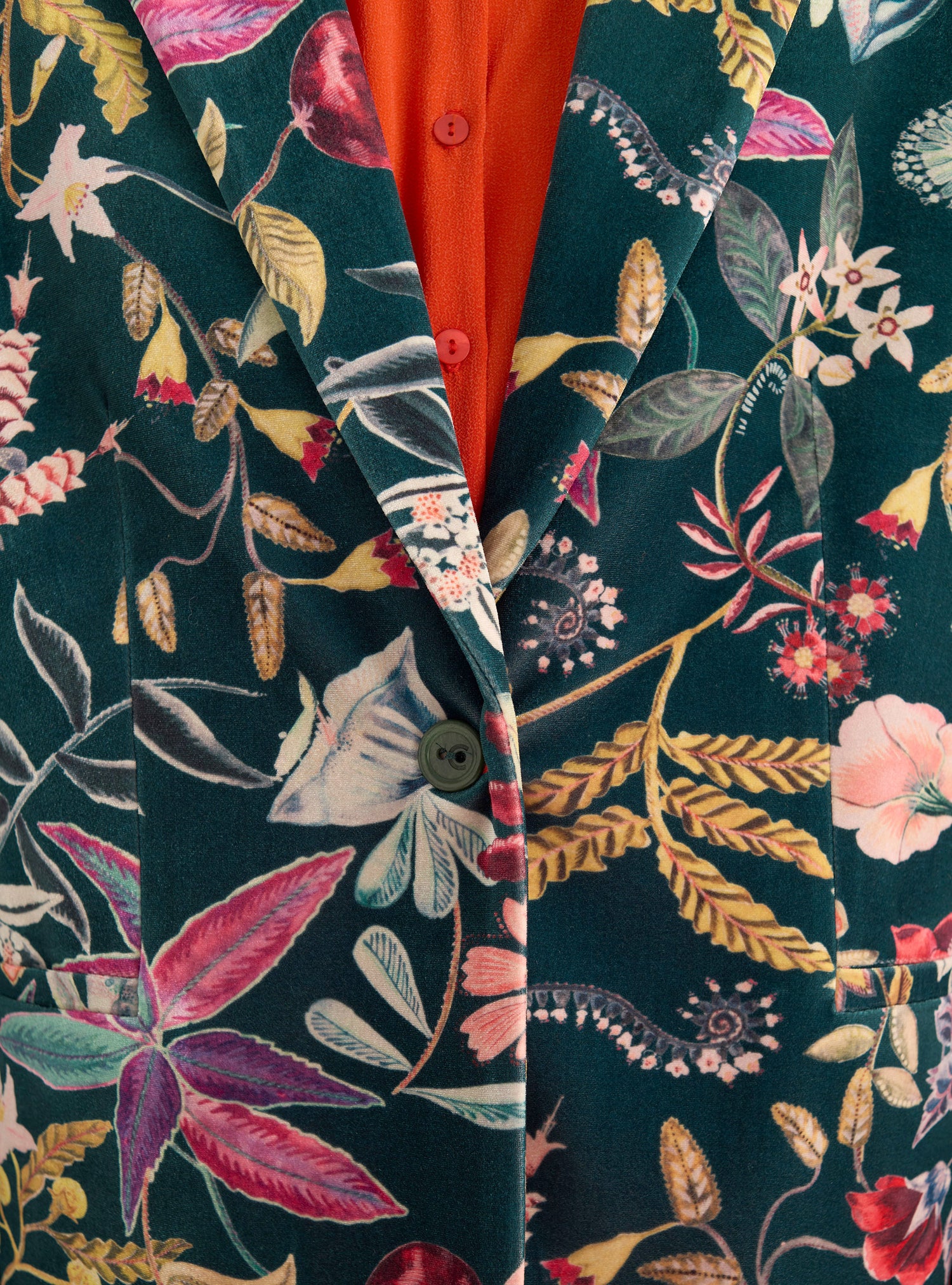 Velvet knit blazer jacket