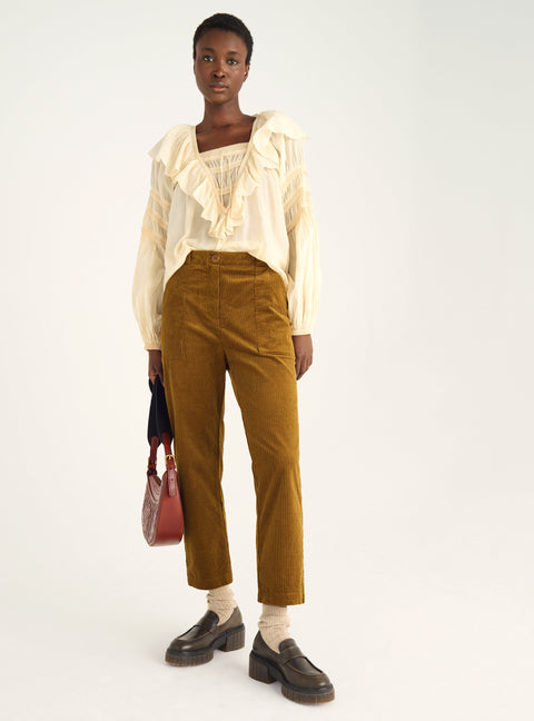 Corduroy carrot pants