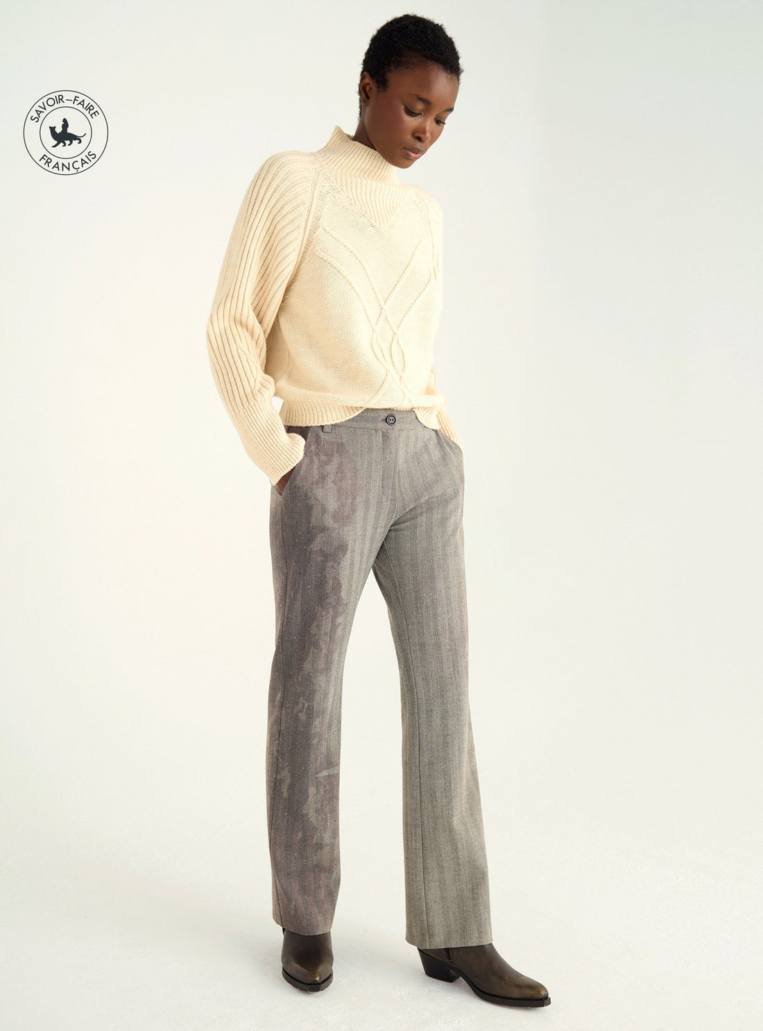 Straight flair pants