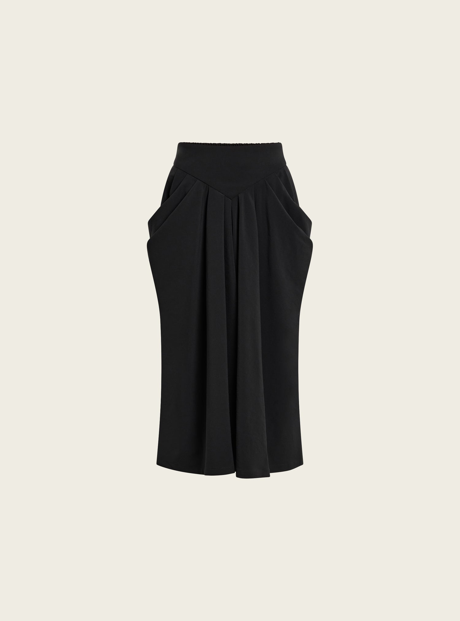 Flared skirt in technical fabric