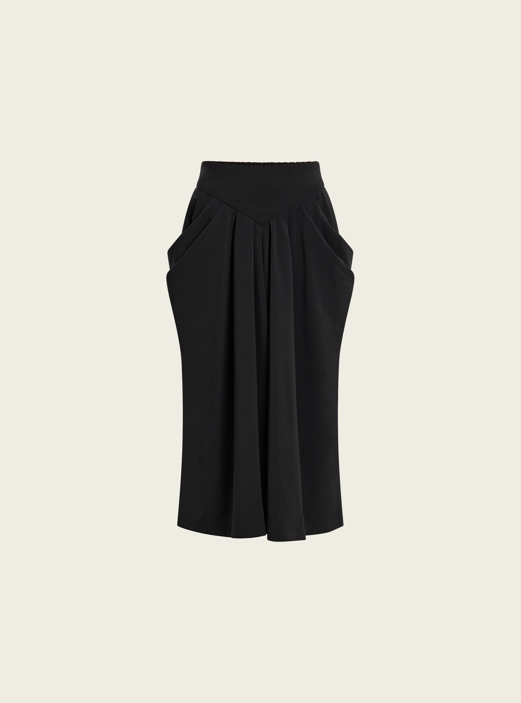 Flared skirt in technical fabric