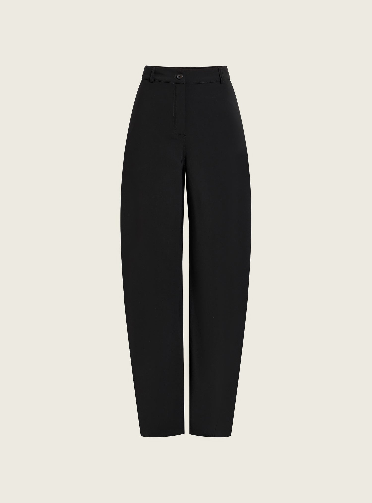 Wide-legged pants in technical fabric