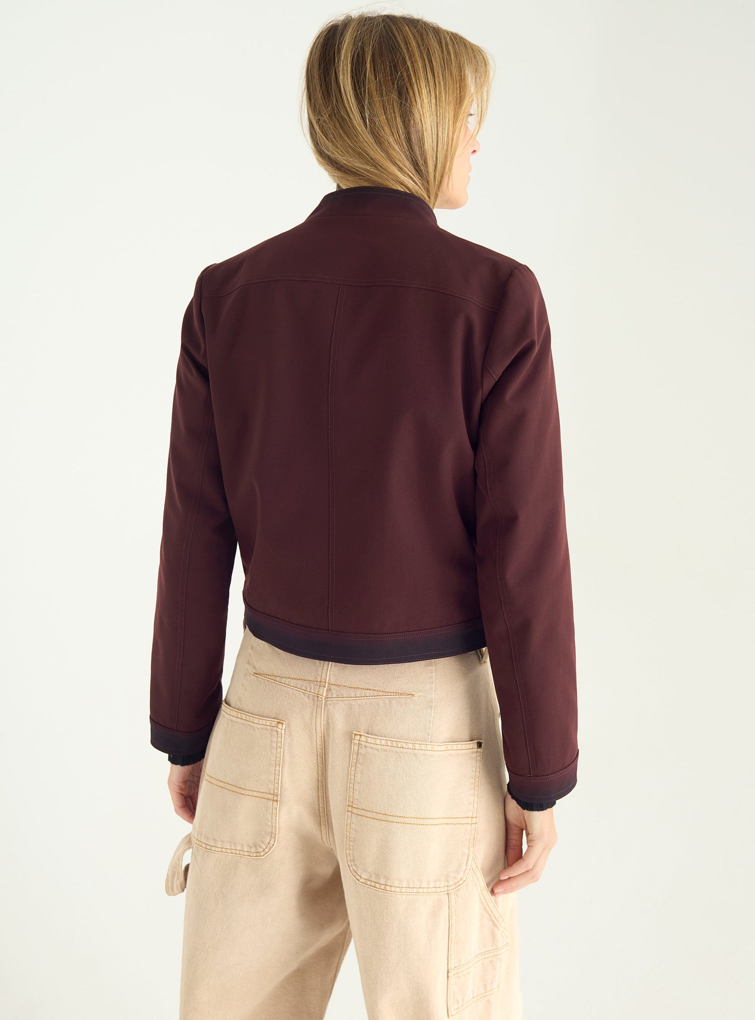 Short printed jacket