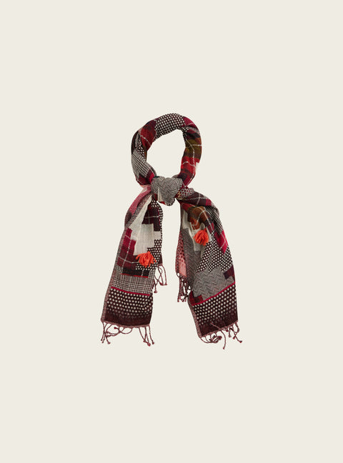 Colorful jacquard scarf
