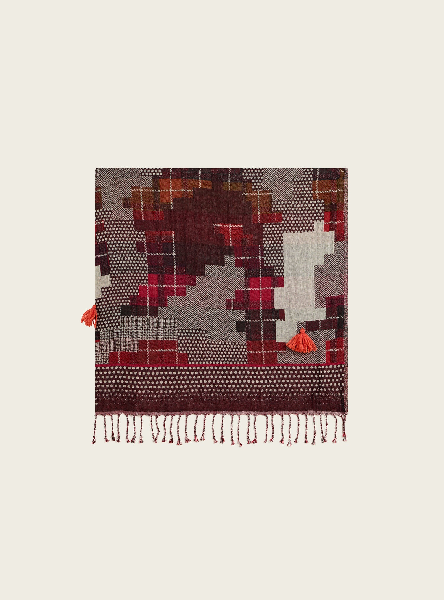 Colorful jacquard scarf