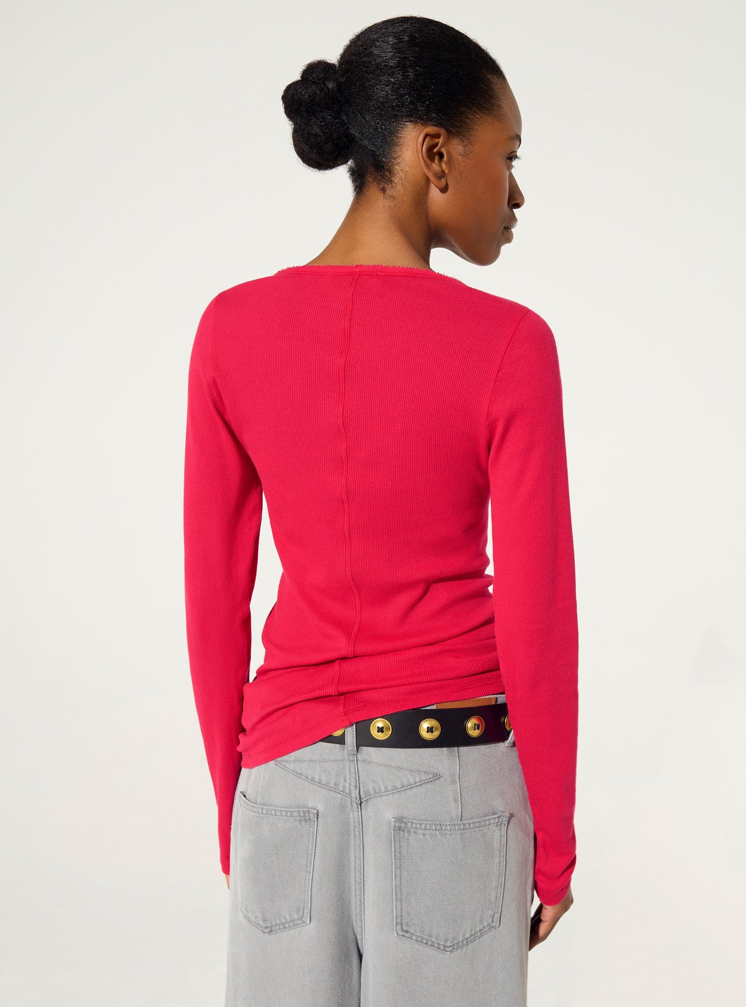 Pink organic cotton T-shirt