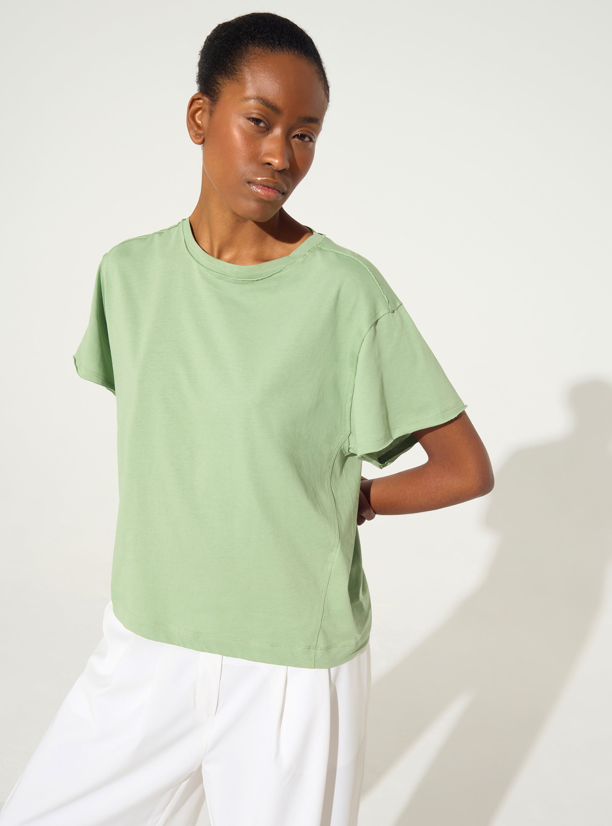 Green organic cotton T-shirt
