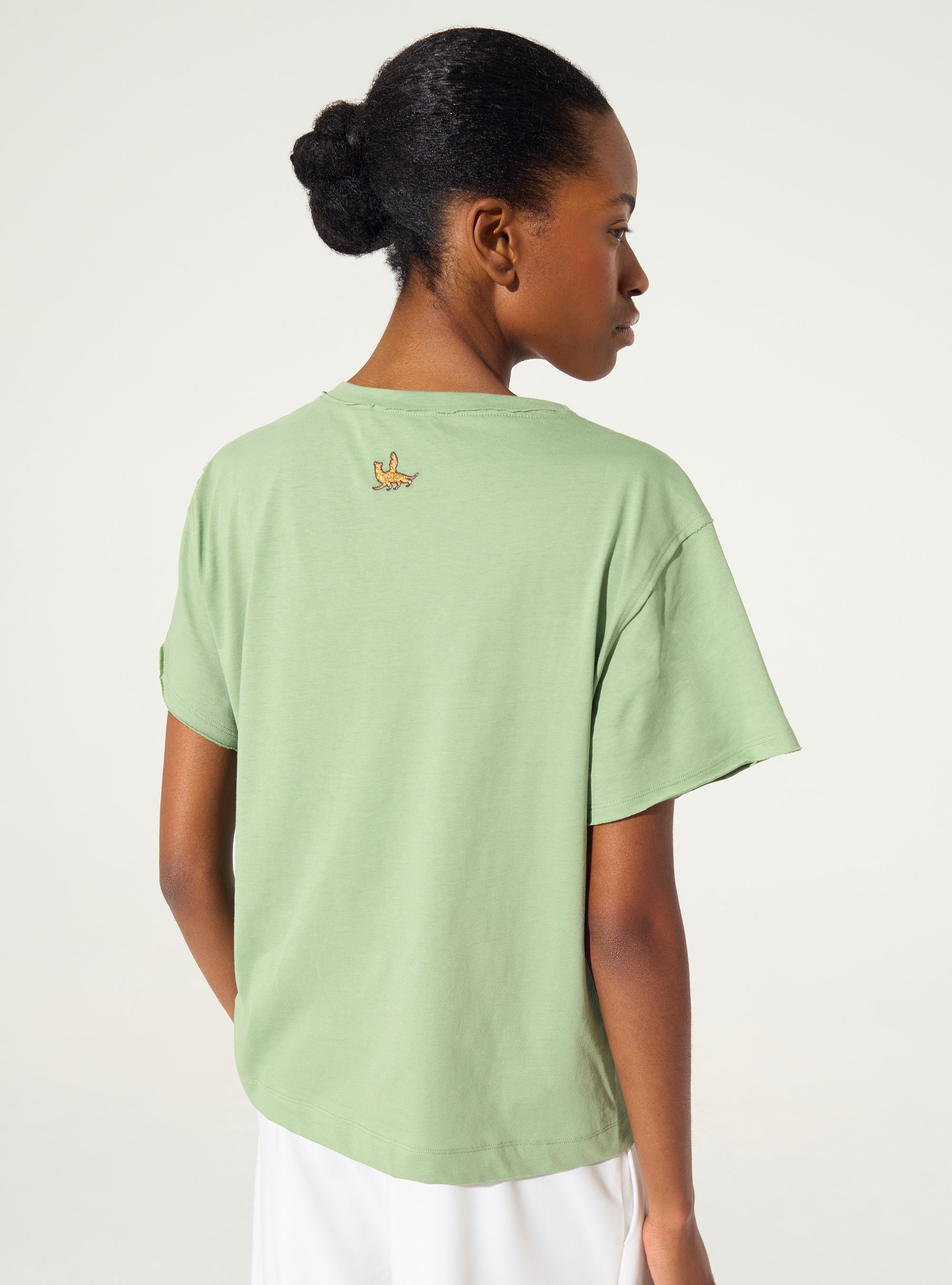 Green organic cotton T-shirt